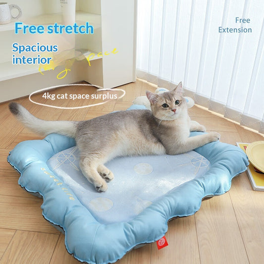 Dog Cooling Mat — Ice-Silk Summer Sleep Pad