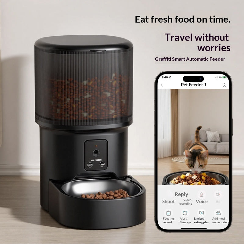 Smart Pet Feeder — Timed Auto Feeder with Remote Voice Control