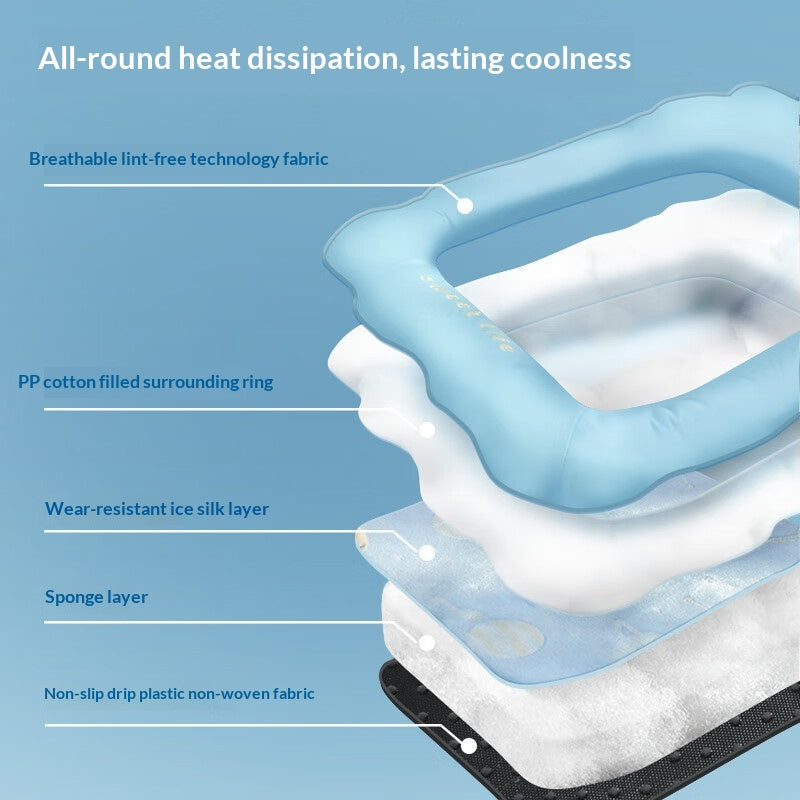 Dog Cooling Mat — Ice-Silk Summer Sleep Pad