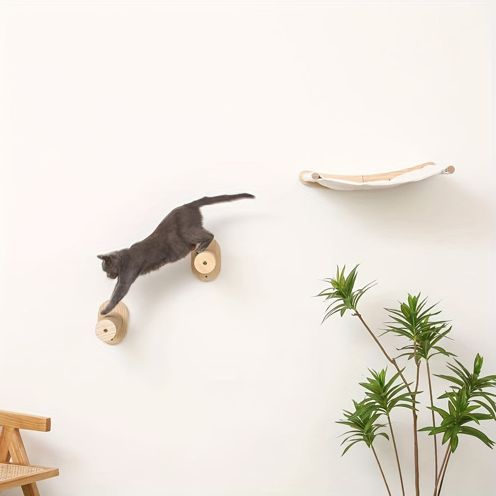 Wall-Mounted Cat Tree with Sisal Scratching Board