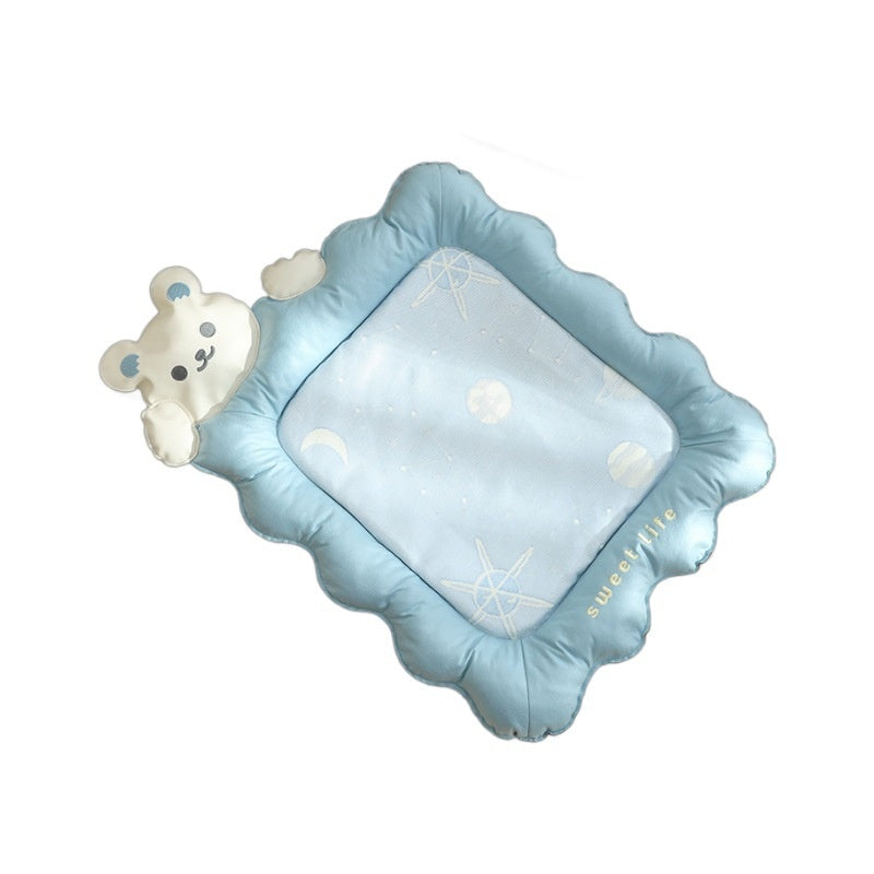 Dog Cooling Mat — Ice-Silk Summer Sleep Pad