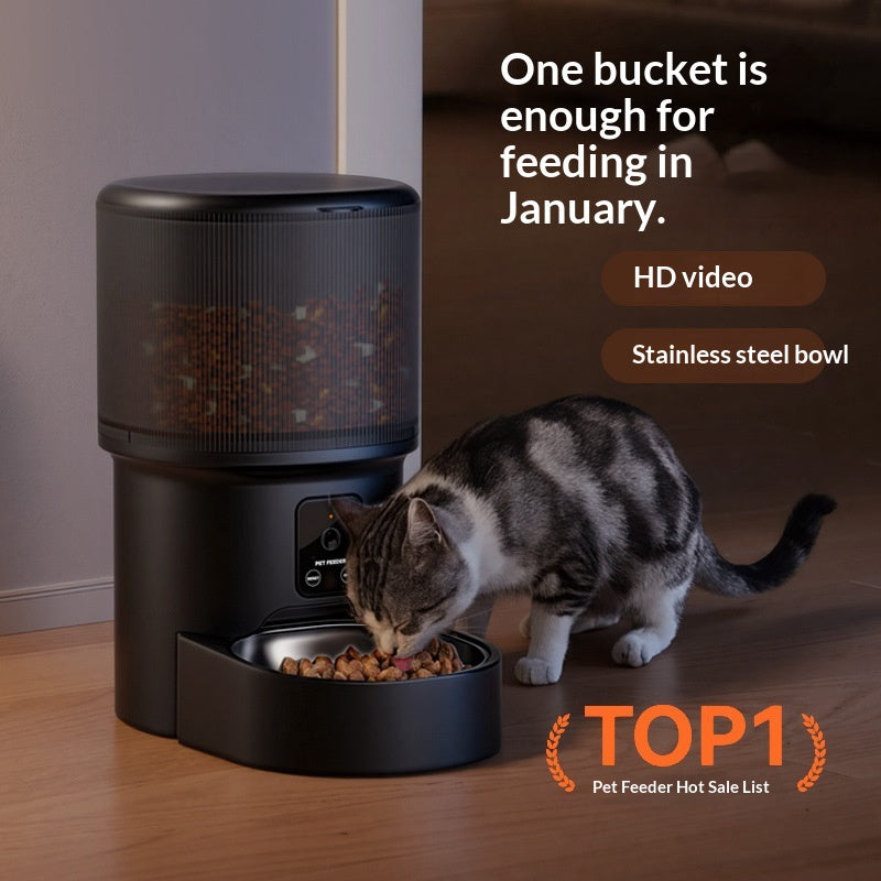 Smart Pet Feeder — Timed Auto Feeder with Remote Voice Control